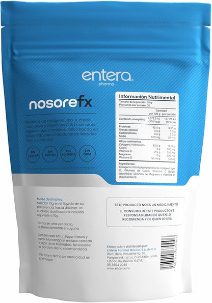 Colágeno Hidrolizado tipo 2 con Calcio, Magnesio y Vitaminas C & D de Entera Pharma | Favorece la función y flexibilidad de las articulaciones y apoya al sistema inmune | Polvo de 300g - 30 porciones