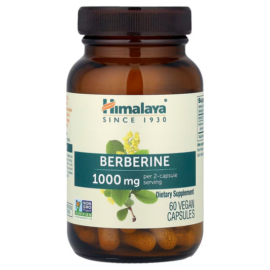 Berberina 1000 mg Himalaya | Apoyo Metabólico | 60 Cápsulas