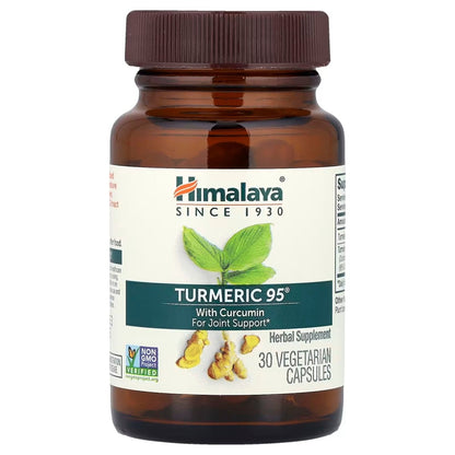 Cúrcuma 95, Turmeric 95 Himalaya | Favorece el bienestar digestivo | 30 Cápsulas