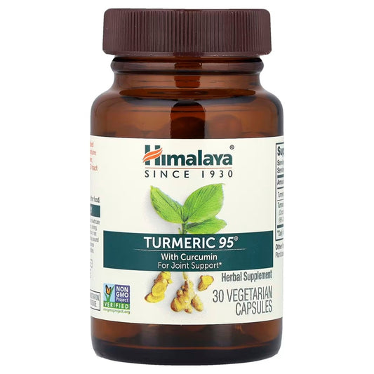 Cúrcuma 95, Turmeric 95 Himalaya | Favorece el bienestar digestivo | 30 Cápsulas