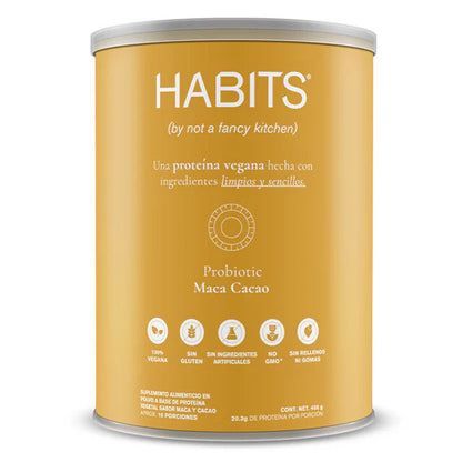 Proteína Vegana con Probióticos Habits | Digestión y Recuperación | Polvos 488 gr