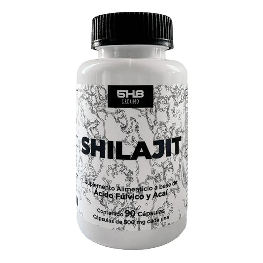 Hongo Adaptógeno Shilajit, Acaí, Semilla de Uva 500mg de 5H8 Nutrition | Antioxidante, Antiinflamatorio | 90 Cápsulas