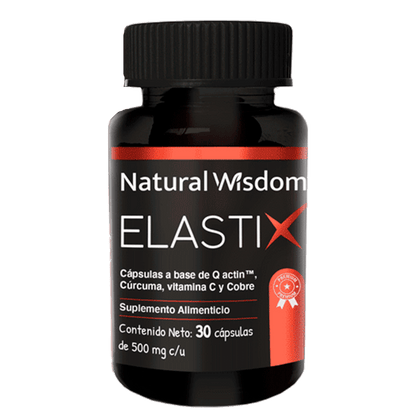 Cúrcuma + Vitamina C + Cobre 500mg de Natural Wisdom |  Apoya la función articular, proporciona efectos antioxidantes y promueve una mejor movilidad | 30 Cápsulas Vegetales