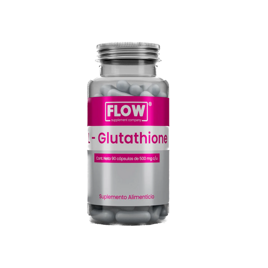 L-Glutatión + Vitamina C 1500mg por porción de Flow Supplement | Refuerzo del sistema inmune - Desintoxicación celular | 90 cápsulas vegetales