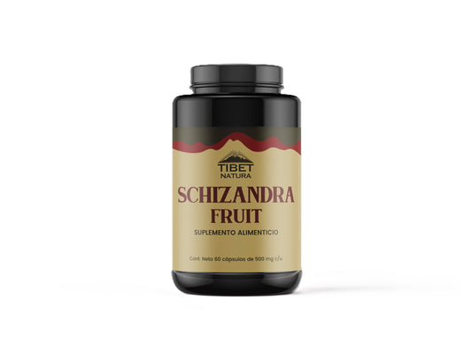 Schizandra Fruta 500mg de Tibet Natura |  Ayuda a mejorar la función hepática, promoviendo la desintoxicación y el bienestar general del hígado | 60 cápsulas vegetales