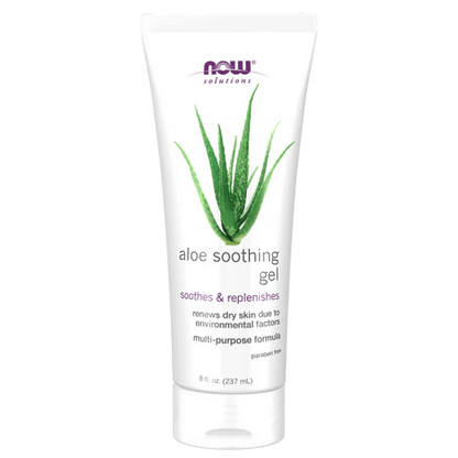 Gel calmante de aloe de NOW Solutions | Calmante e hidratante para la piel |  237 mL