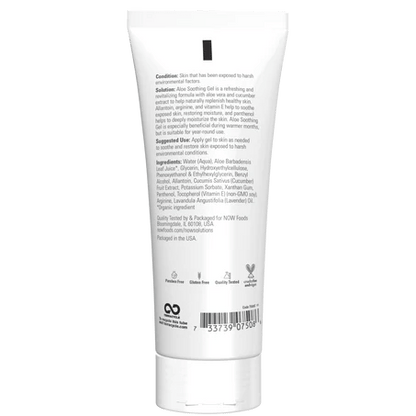 Gel calmante de aloe de NOW Solutions | Calmante e hidratante para la piel |  237 mL