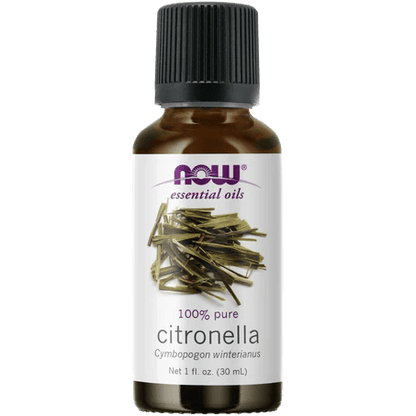 Aceite de Citronela, NOW, 100% puro | Bienestar Natural | 30 ml