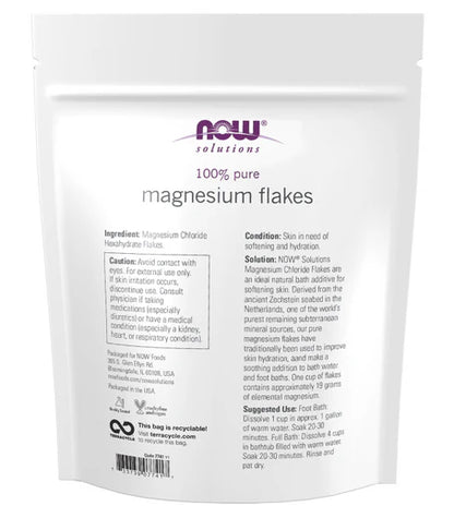 Magnesio en Hojuelas de Now | Uso tópico | 750 g