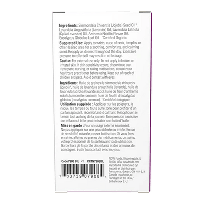 Mezcla de Aceites Esenciales  |  Alivio al Dolor de Cabeza | Roll-on Orgánico (10 ml)