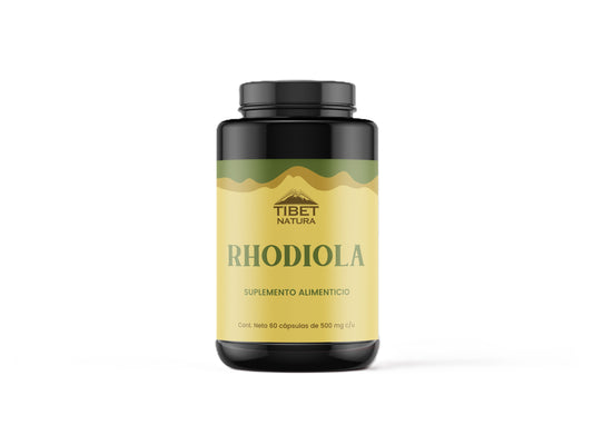 Rhodiola Rosea Hongo Adaptógeno 500mg de Tibet Natura | Ayuda a reducir el estrés y la ansiedad, aumentar la energía y la resistencia | 30 cápsulas vegetales