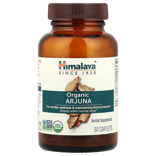 Extracto de Arjuna Orgánico de Himalaya | Bienestar Cardiovascular | 60 Tabletas