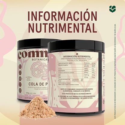 Extracto de Cola de Pavo + Calcio de Commons 1g por porción | Inmunidad y Digestión (probióticos) | Polvos de 100 y 50g