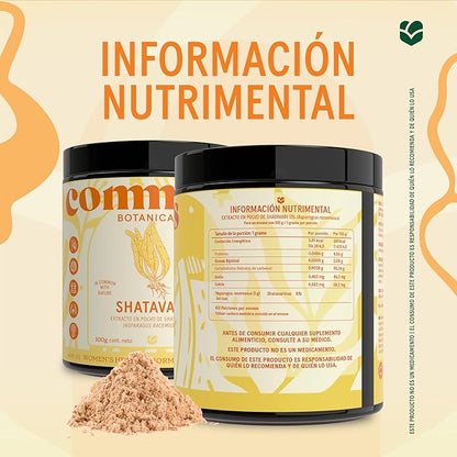 Shatavari de Commons 1g por porción | Bienestar femenino | Polvos de 100 y 50g