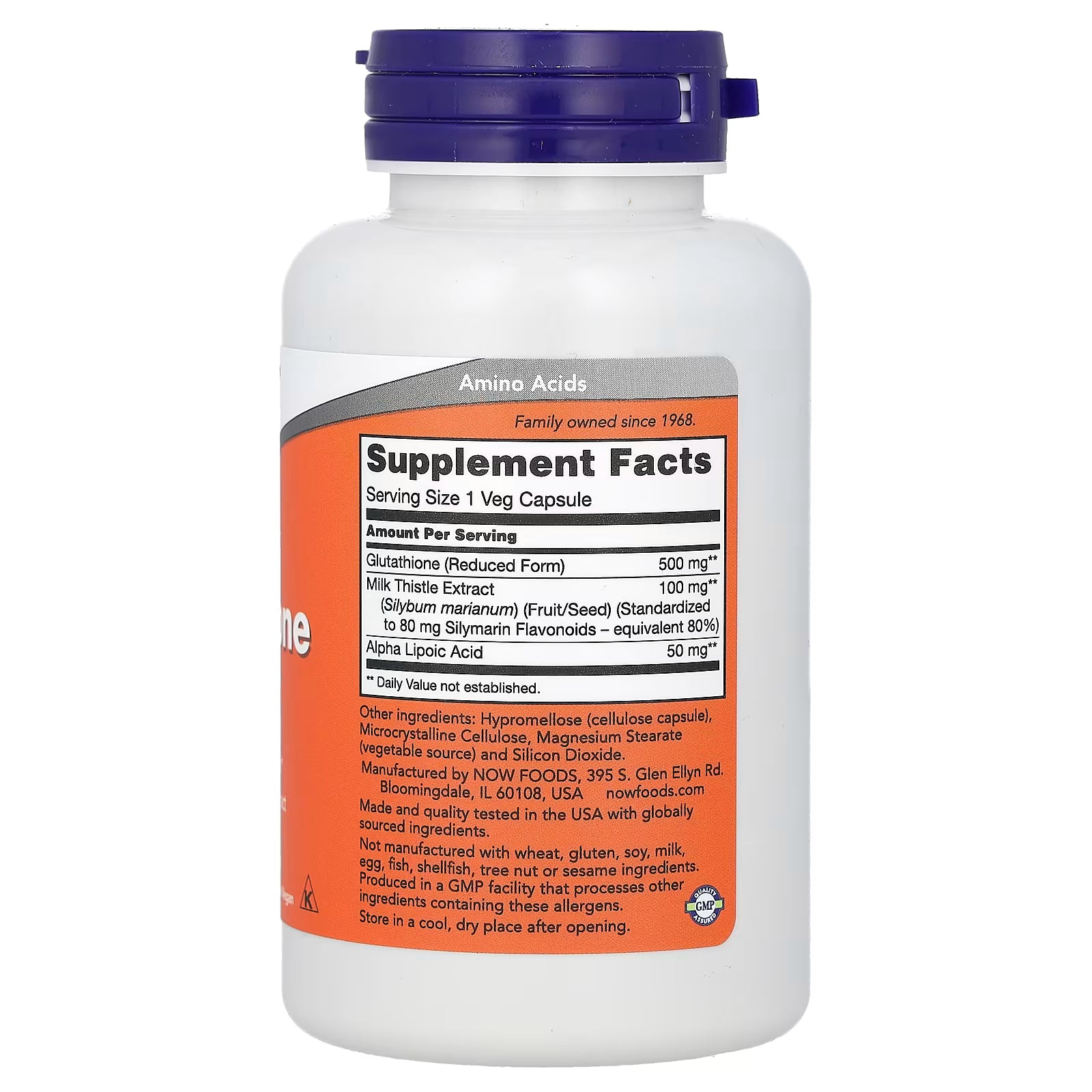 Glutatin 500mg | NOW Foods | Cardo Mariano y ALA Glutatin 500mg | NOW Foods | Cardo Mariano y ALA