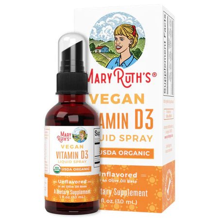 Vitamina D3 Vegana Spray Líquido de MaryRuth’s | Apoya el sistema inmune| 30 ml
