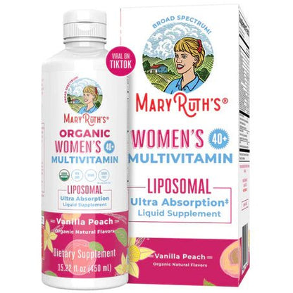 Multivitamínico Liposomal Mujer 40+ de MaryRuth’s| Refuerza defensas e inmunidad | 450 ml