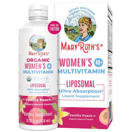Multivitamínico Liposomal Mujer 40+ de MaryRuth’s| Refuerza defensas e inmunidad | 450 ml