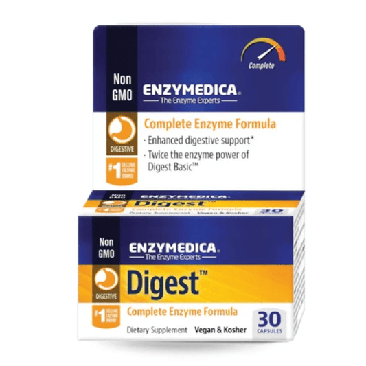 Fórmula Completa de Enzimas Digestivas de Enzymedica | para Soporte Digestivo Mejorado, con Amilasa, Proteasa, Lipasa y Más | 30 Cápsulas Veganas y Kosher