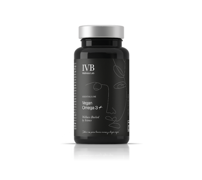 Vegan Omega 3+ | IVB Wellness Lab | DHA y EPA de Microalgas | 60 Cápsulas