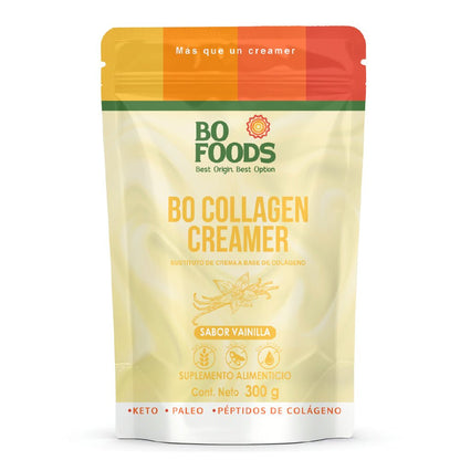 Bo Collagen Creamer de Bo Foods | Sustituto de Crema a Base de Colágeno | 300 gr