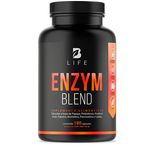 Enzym Blend | Enzimas Digestivas | Bienestar Digestivo | 180 cápsulas