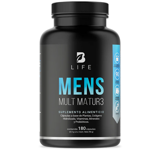 Mens Mult Matur3 | B-Life | Multivitamínico para Hombres | Energía y Vitalidad | 180 cápsulas