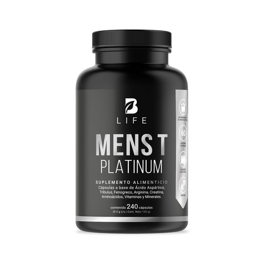 Mens T Platinum | B-Life | Fórmula para Hombres con Creatina y Aminoácidos | 240 cápsulas