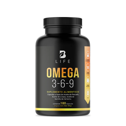 Omega 3-6-9 | B-Life | Salud Cardiovascular, Cognitiva | 180 cápsulas