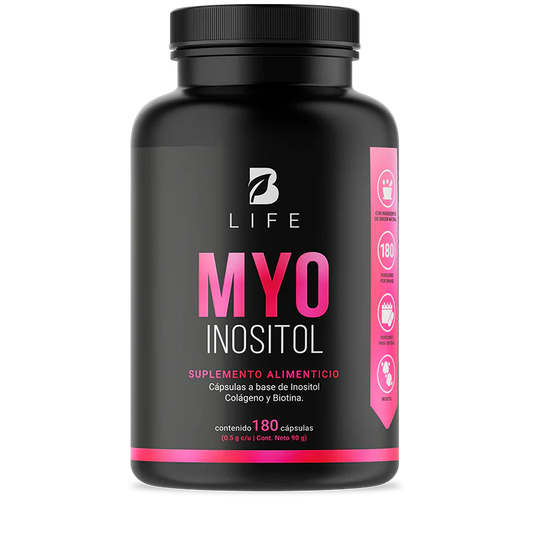 Myo Inositol | B-Life | Fortalece la Salud Hormonal y Metabólica | 180 cápsulas