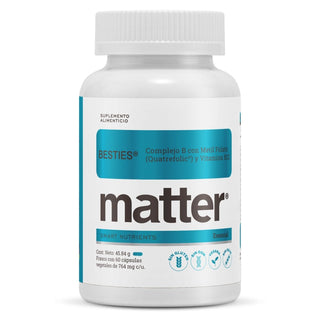 Complejo B con Metil Folato (Quatrefolic®) y Vitamina B12 Besties Matter | Energía y Bienestar Diario | 60 Cápsulas Vegetales