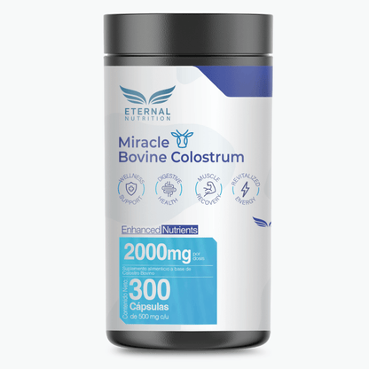 Calostro Bovino 2000 mg Eternal | Apoya la salud digestiva e intestinal | 300 cápsulas