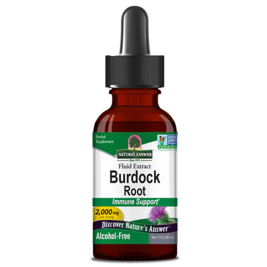 Extracto de raíz de Bardana 2000mg de Nature's Answer | Apoyo al sistema inmunológico - Desintoxicación natural del organismo | Gotero de 30ml