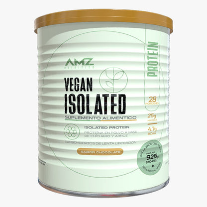 Proteína Vegana AMZ Isolated Sabor Chocolate Polvo 925g