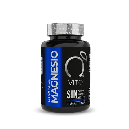DUO: CITRATO DE MAGNESIO 931mg por cápsula de Vito | Promueve la función ósea, muscular y cardiovascular | DUO de 240 cápsulas vegetales