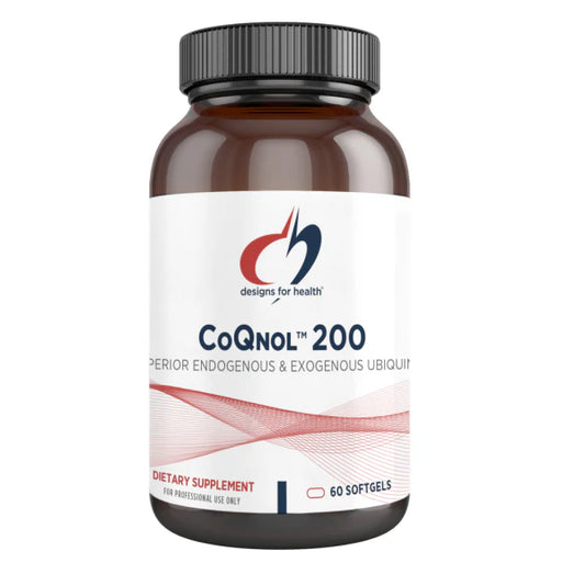 Ubiquinol 200mg y transgeranilgeraniol (GG) 120mg de Designs For Health | Apoya la función Cardiovascular y del Sistema Inmunológico | 60 Cápsulas Blandas