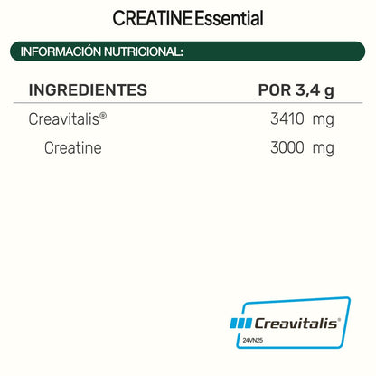 Creatine Essential de IVB | Creatina Ultrafiltrada Creavitalis® | 60 Servicios
