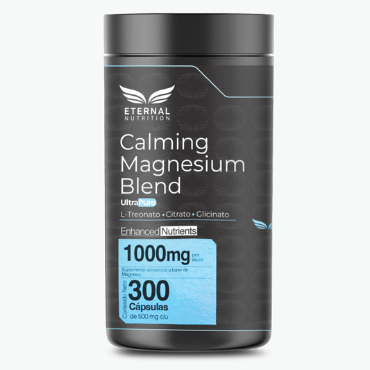 Magnesio Calming Blend 1000 mg Eternal Nutrition |  Apoya la relajación mental y muscular | 300 cápsulas