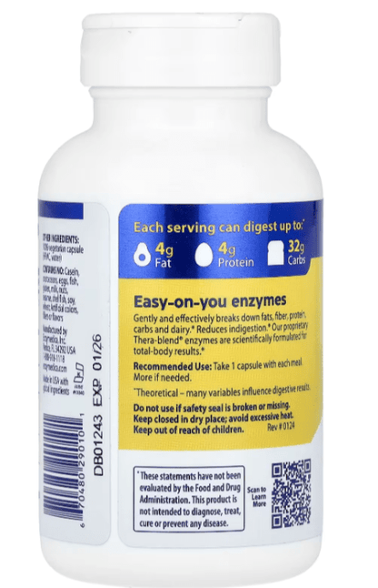 Enzimas Digestivas Digest Basic de Enzymedica | Apoyo Suave para Digestión, Reducción de Gases e Hinchazón | 90 Cápsulas Veganas y Kosher