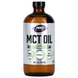 Aceite de MCT 100% triglicéridos de cadena media, 15 ml por cucharada | Termogénico con 32 servicios, sin sabor | 473 ml - NOW Sport