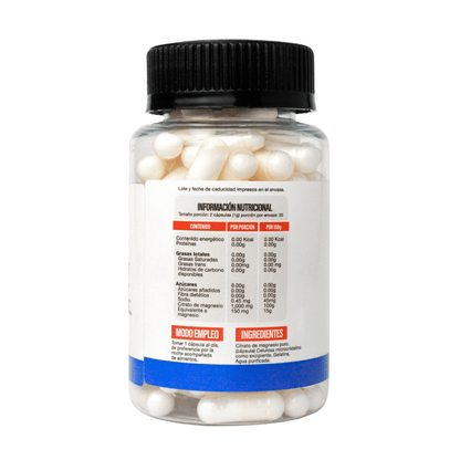 Citrato de Magnesio 500 mg Superlabs | Apoya el equilibrio metabólico | 100 cápsulas