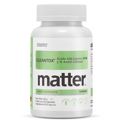 Ácido Alfa Lipoico + NAC Cleantox de Matter | Favorece el metabolismo, apoyo detox antioxidante  | 120 cápsulas