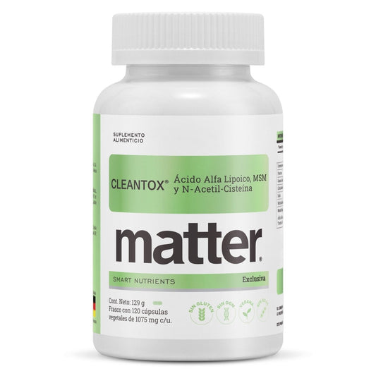 Ácido Alfa Lipoico + NAC Cleantox de Matter | Favorece el metabolismo, apoyo detox antioxidante  | 120 cápsulas