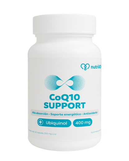 CoQ10 Ubiquinol Support de nutriADN 400 mg | Actúa como antioxidante natural | 60 cápsulas
