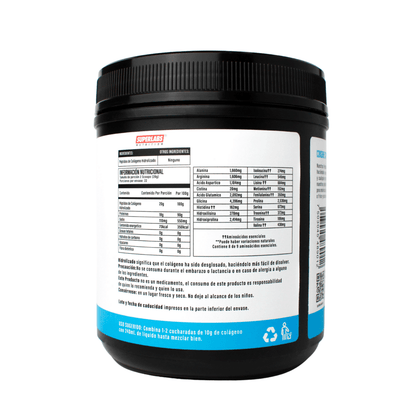 Colágeno Hidrolizado Grass Fed Superlabs| Favorece firmeza y apariencia de la piel, cabello y uñas | Polvo 454g Sin sabor