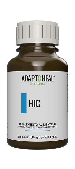 Colágeno Hidrolizado 500mg de Adapto Heal HIC | Cuidado de la Piel, Cabello y Uñas - Articulaciones | 150 Cápsulas Vegetales