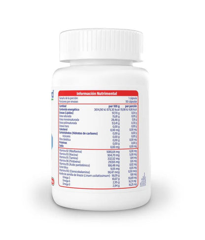 Vitaminas del Complejo B, Omegas 3, 6, 9 y Aceite de Linaza 1.12g de CMD By Biofarma DUO: COPLEFOR B | Apoyo del Sistema Cardiovascular | Duo 100 Cápsulas