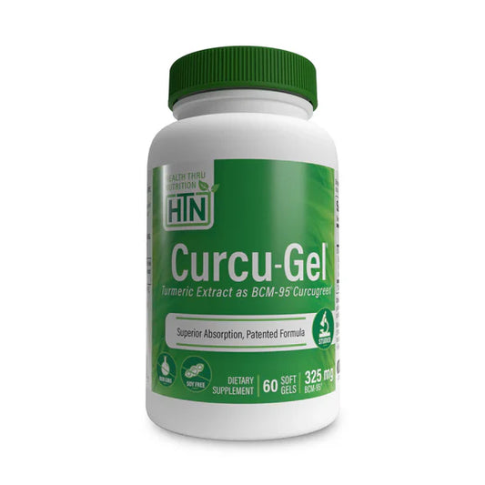 Curcu-Gel Ultra 325 mg de Health Thru Nutrition | Apoyo cardiovascular, Antioxidate | 60 cápsulas Blandas