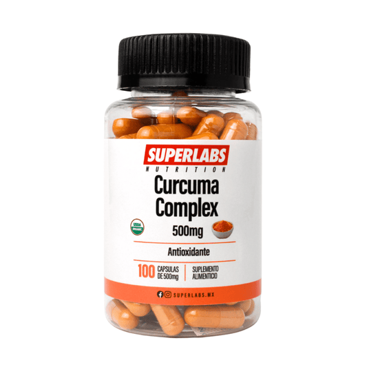 Cúrcuma Complex Superlabs 500mg | Favorece la respuesta inflamatoria natural | 100 cápsulas