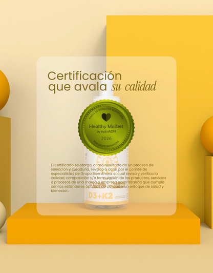D3 400 UI + K2 de NutriADN | Mantenimiento de huesos y dientes, sistema inmunológico | 30 ml